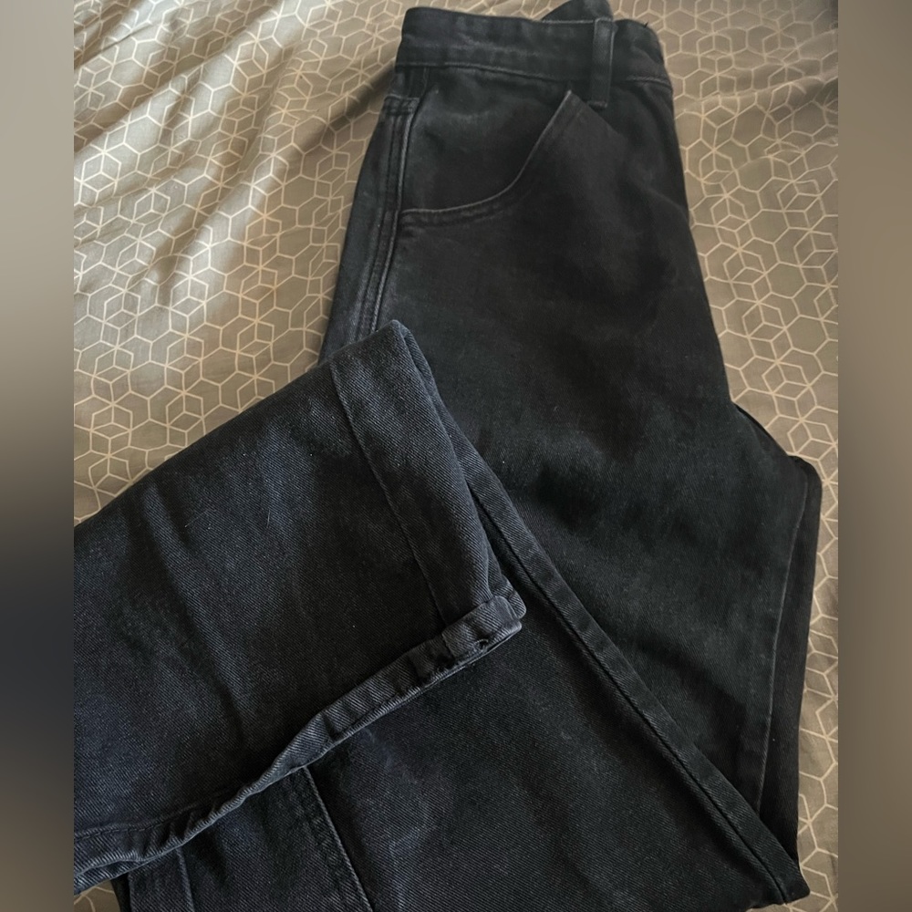 black cargo pants